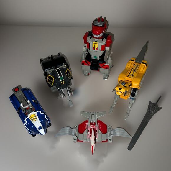 Megazord 2260 Deluxe Set Mighty Morphin Power Rangers Bandai 1993 -Near Complete - Picture 12 of 16
